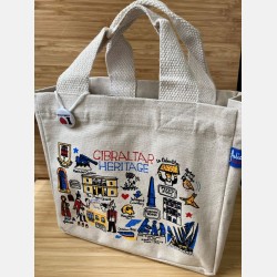 Gibraltar Heritage Mini Tote Bag (with badge) by Julia Gash